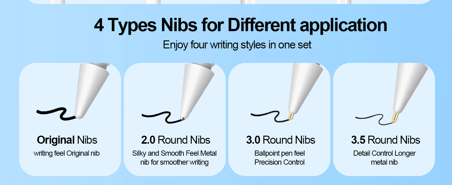BLEBLE replacement tips for apple pencil 