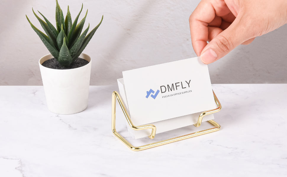 metal business card holder for desk