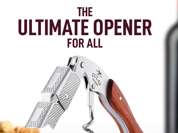 portable opener key professional corkscrew bottle wood cork double waiter for hinged wine waiters