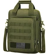 ZHIERNA Tactical Messenger Bag, Tactical Briefcase Laptop Bag Heavy Duty MOLLE Shoulder Pack Hand...