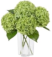 DuHouse 3Pcs Large Hydrangea Artificial Flowers,20 inch Latex Real Touch Hydrangeas Lifelike Hydr...