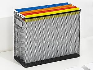 Basics steel mesh modular organizers, storage and supply containers