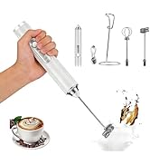 Milk Frother Handheld for Coffee, Hand Frother Wand, Electric Whisk 3 Speed Adjustable, Drink Mix...