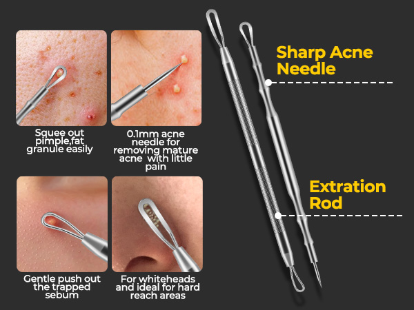 acne needle and extration rod 