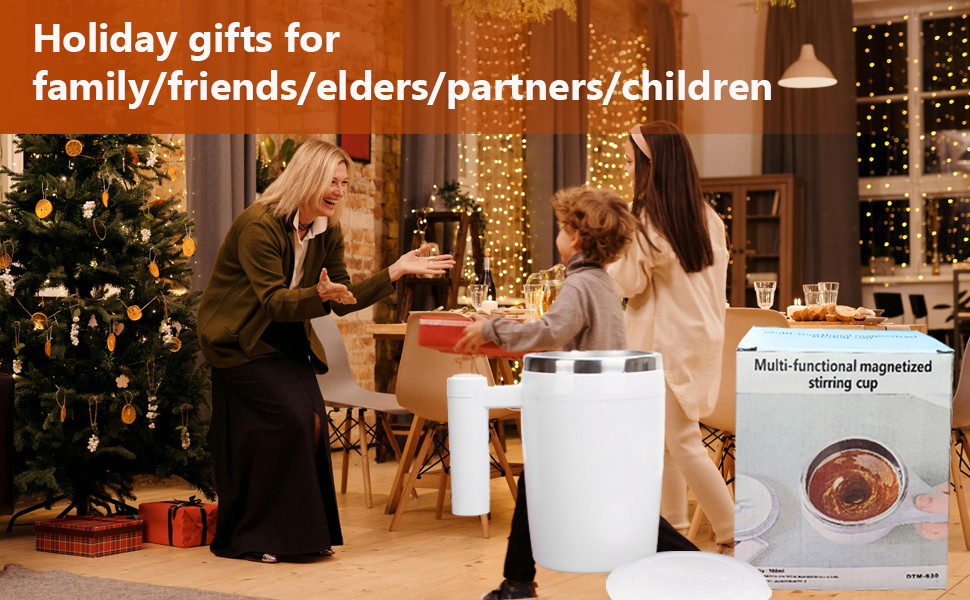 Self Stirring Coffee Mug-Automatic Magnetic Stirring Coffee Mug for Easy Mixing