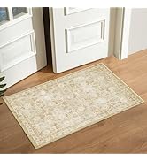 Woodbruy Floral Rugs for Entryway, 2x3 Kitchen Rugs Non Slip Washable 2X3 Rug Vintage Carpet Stai...