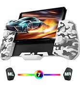 FUNLAB Luminous Switch Controllers for Nintendo Switch/OLED, Ergonomic Handheld Switch Controller...