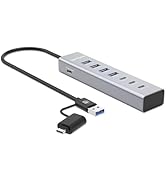 Manhattan 7-Port USB 3.0 Type-C &amp; Type-A Hub: Ultimate Connectivity for Laptops &amp; Devices - 181136