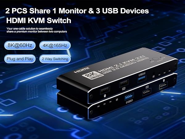 kvm switch 1 monitors 2 computers