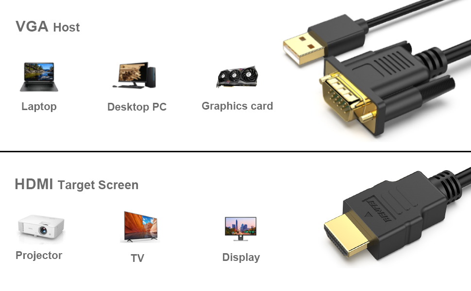 vga to hdmi cable