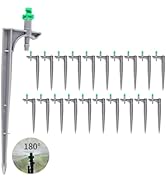 20PCS Drip Irrigation Emitters,180 Degree with Plunger Adjustable Irrigation Drippers for 1/4" Dr...