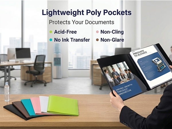 Display 60 Pages, Presentation Book for Artwork, Document Organizer Binder