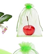 6x8 Inch Fruit Protection Bags, Fruit Cover Mesh Bags with Drawstring Fruit Tree Net...