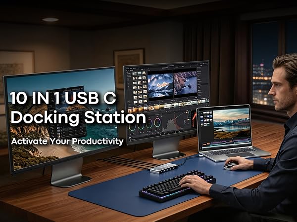 USB C Docking Station Dual Monitor