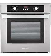 COSMO C51EIX Electric Built-In Wall Oven with 2.5 cu. ft. Capacity, Turbo True European Convectio...