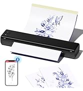 Ponek Tattoo Stencil Printer, M08F Tattoo Printer Bluetooth for Phone & PC, Stencil Printer for T...