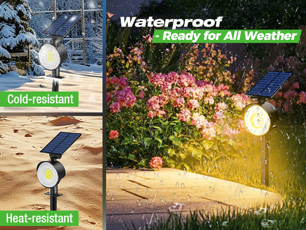solar outdoor solar light with a solar panel
