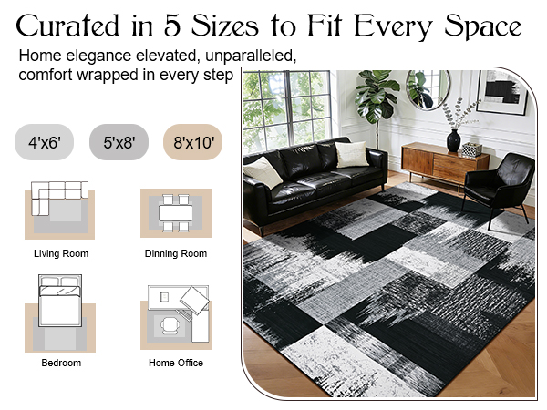 geometric 5 x 8 area rugs