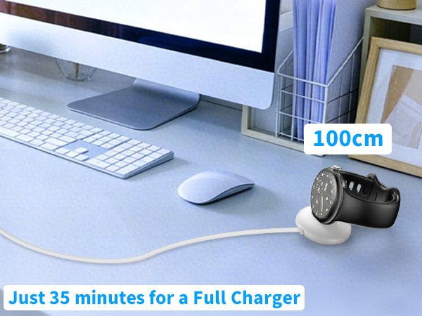 for Pixel Watch 4 Charger Dock, Quick Charging Type-C Charge Cable 3ft 1m black