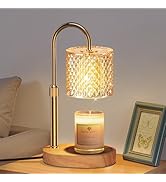 Candle Warmer Lamp with Timer Dimmer Adjustable Height, Candle Warmer with 2 Bulbs Gift for Women...