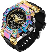 findtime Cool Designer Mens Watches Blue Large Face Mascul Relojes para Hombres Unique Electronic...