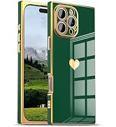 IAIYOXI Case for iPhone 16 Pro Max - Rectangle Design, Full Camera Protection, Cute Heart Pattern...