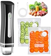 Syntus Vacuum Sealer Bags for Food, Food Storage Bags for Sous Vide Cooking Microwave Heating, Ai...