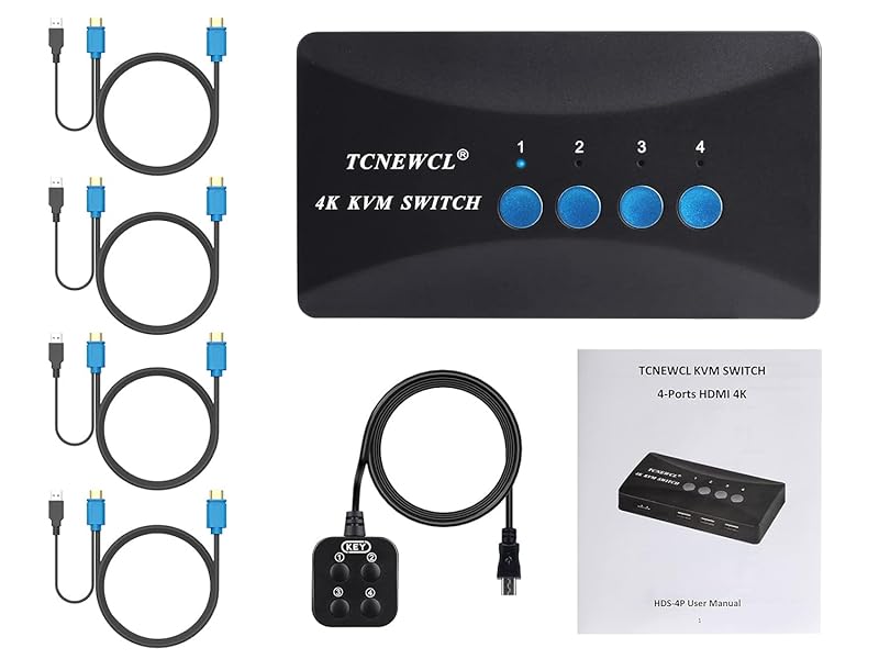 HDMI KVM Switch 4 PC