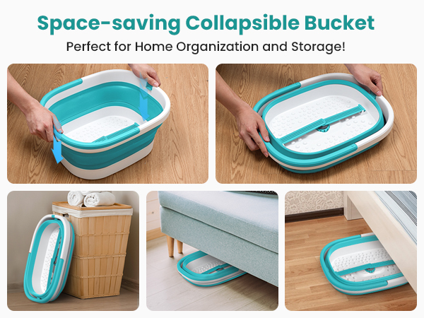 Nekteck Foot Soaking Tub Collapsible Bucket for Foot Bath Soak Pedicure Foot Spa Gifts Men Women