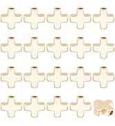 BENECREAT 20 PCS 18K Real Gold Plated Spacer Beads Metal Beads for DIY Jewelry Making Findings an...