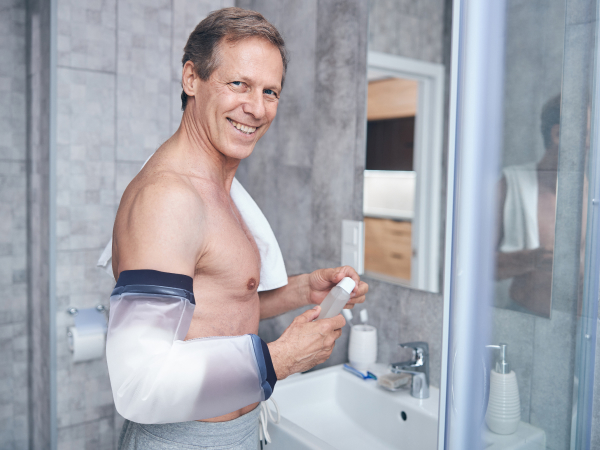 waterproof arm sleeve for showering trackr waterproof sleeve plastic arm sleeves waterproof shower