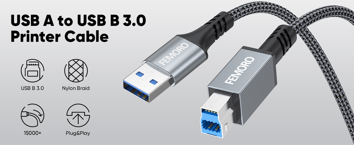 USB to Printer Cable