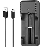 SAOPRKLER Flashlight Series USB-C Smart Power Bank, F1 Charger Compatible with 21700/18650/16340 ...