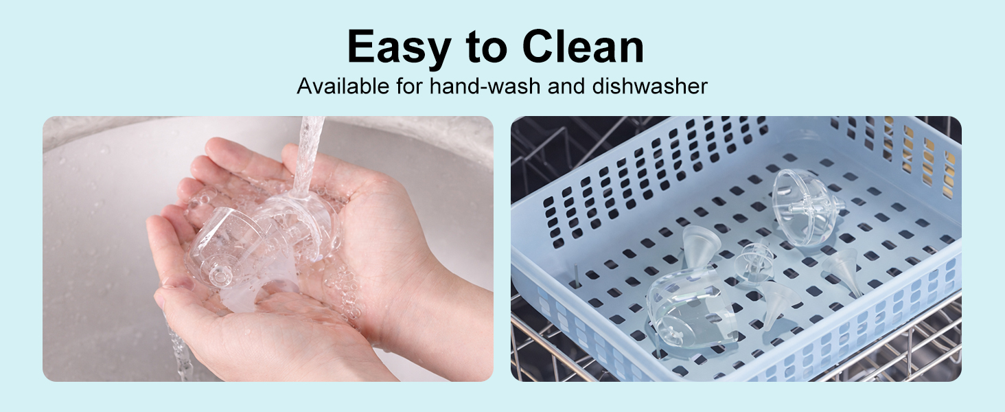 Easy to clean nasal aspirator parts