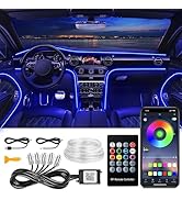 Interior Car Lights, SAMGCHI USB Car LED Strip Lights, Car Ambient Lighting Kit with 236 inches F...
