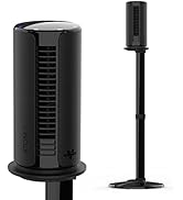 Vornado ATOM 1S Compact Oscillating Tower Fan with Removable Stand, 40" tall, 4 Speeds , Black