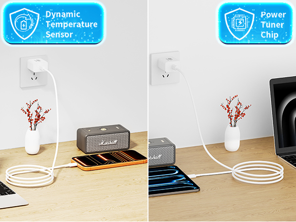 MFi Certified 4Pack 40W USB-C Charger Block Type-C Wall Charging Dynamic Power Adapter