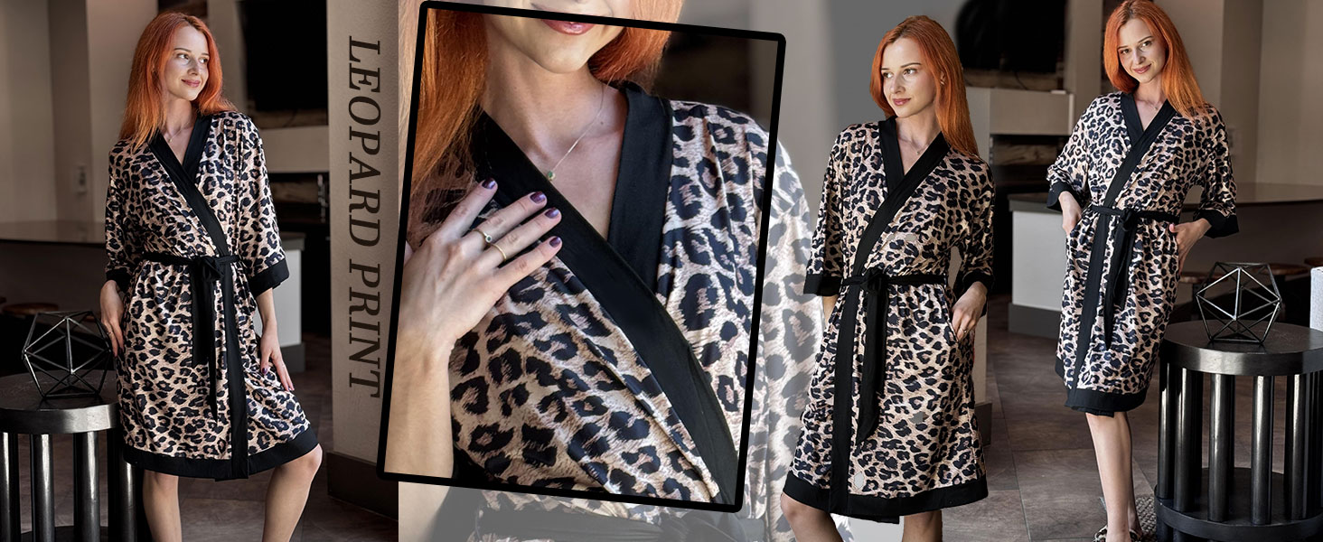 Womens Kimono Bathrobe