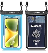 Rynapac Waterproof Phone Pouch - 8.5in Waterproof Phone Case with Lanyard, IPX8 Cell Phone Dry Ba...