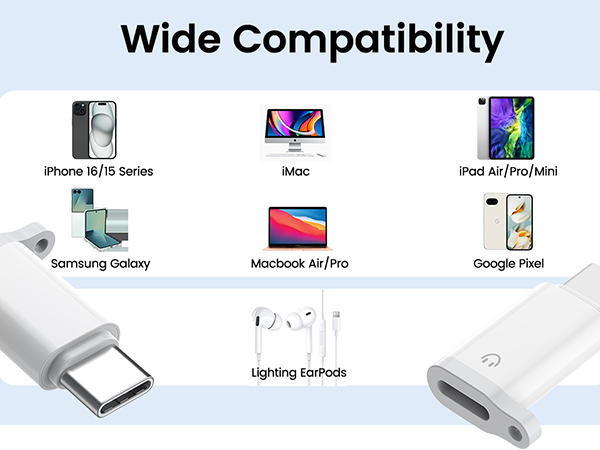 usbc to lightning adapter audio