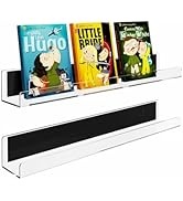 Opps Magnetic Book Shelf for Whiteboard: Acrylic Book Display Shelf with Strong Adsorption Capaci...