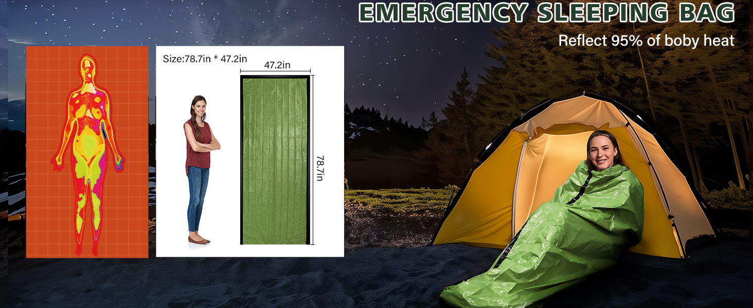 Emergency Sleeping Bag 2 Pack