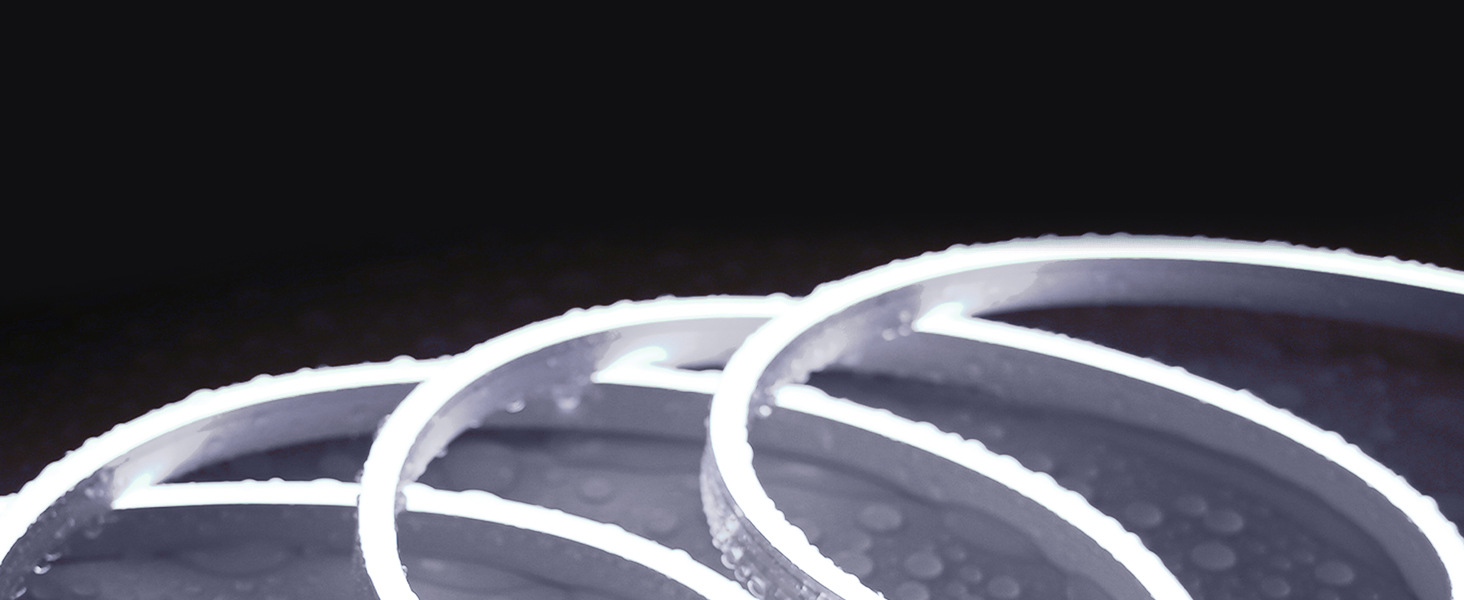 cool white neon rope light