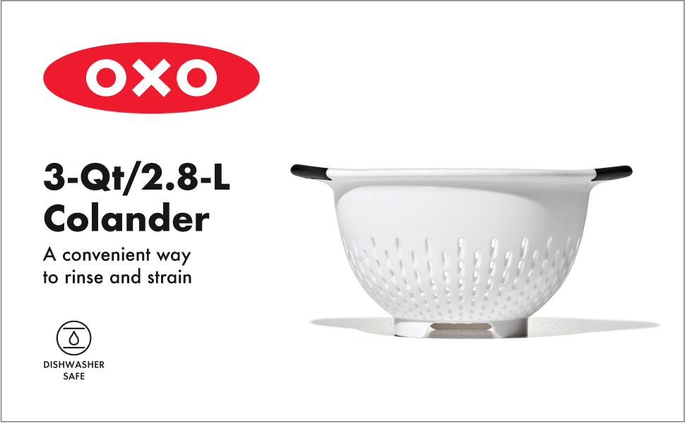 OXO Good Grips 3 qt./ 2.7L Plastic Colander