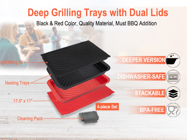 bbq prep trays