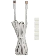 VerLuce - 150” Connecting Wire - Use With Smart Under Cabinet Lighting Kits - Includes 6 Wire Cli...