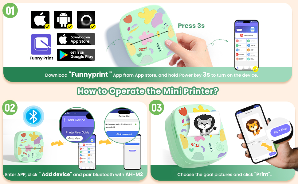 How to Operate the Mini Printer?