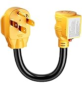 MECMO NEMA 14-50P to NEMA 6-20R for Tesla EV Charging Adapter with Surge Protector Breaker, 1FT 5...