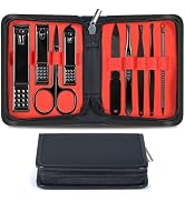 Nail Clippers Set Men Personal Care Tools Accessories Professional Manicure Pedicure Kit With Tra...