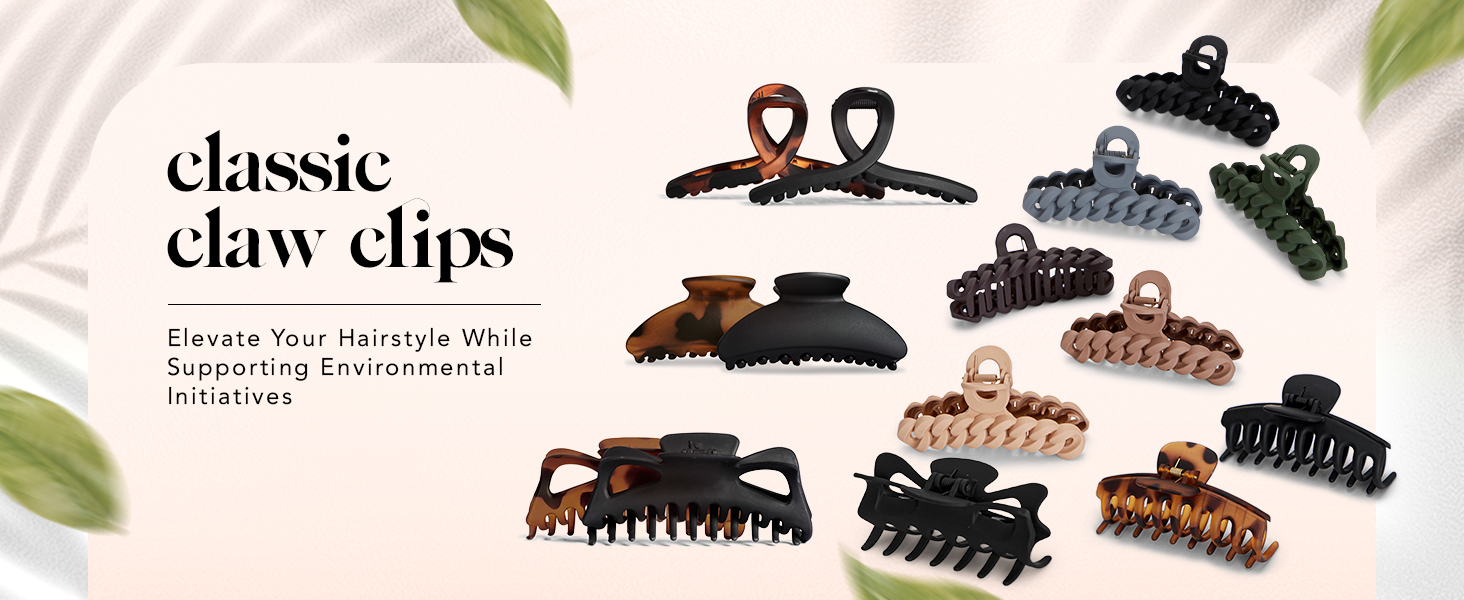 large hair clip thick long fancy claw pack cute big aesthetic clamp pretty women